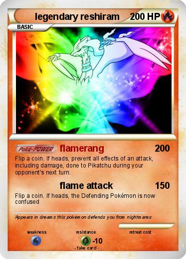 Pokemon legendary reshiram