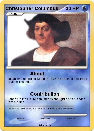Pokemon Christopher Columbus