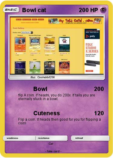 Pokemon Bowl cat