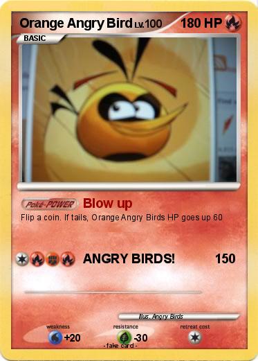 Pokemon Orange Angry Bird