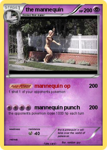 Pokemon the mannequin