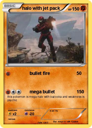 Pokemon halo with jet pack