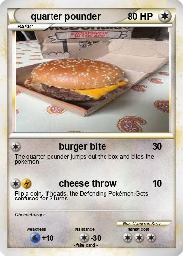 Pokemon quarter pounder