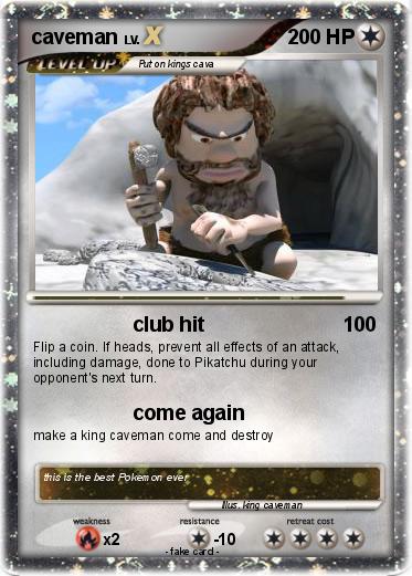 Pokemon caveman
