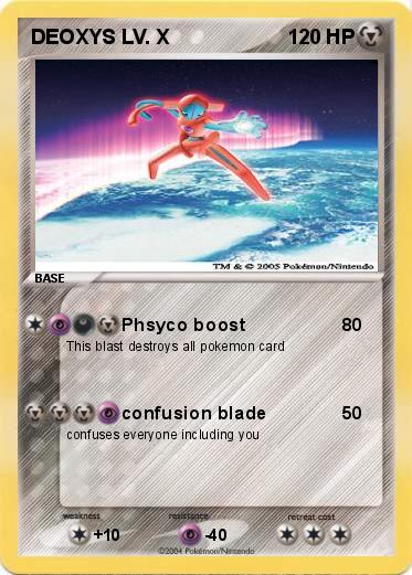 Pokemon DEOXYS LV. X