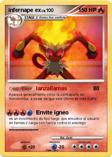 Pokemon infernape ex