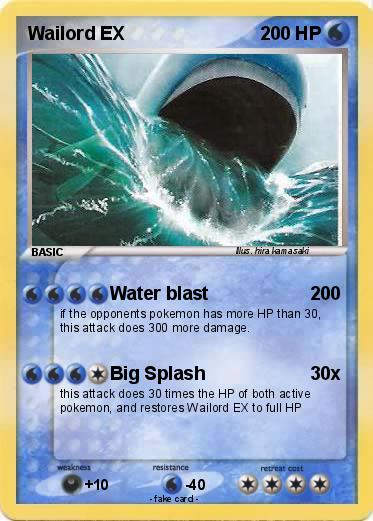 Pokemon Wailord EX