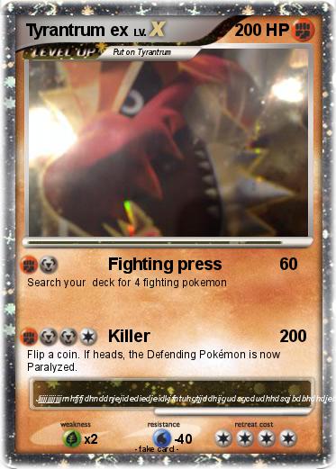Pokemon Tyrantrum ex