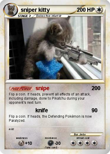 Pokemon sniper kitty