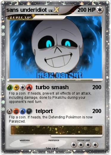Pokemon sans underidiot