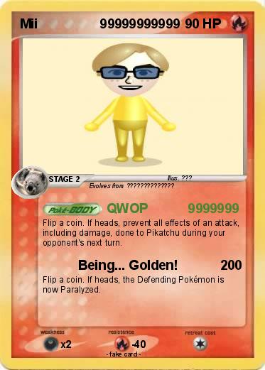 Pokemon Mii                 99999999999