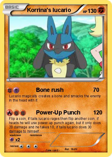 Pokemon Korrina's lucario