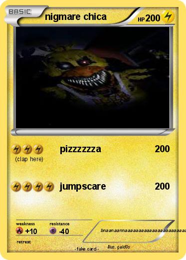 Pokemon nigmare chica
