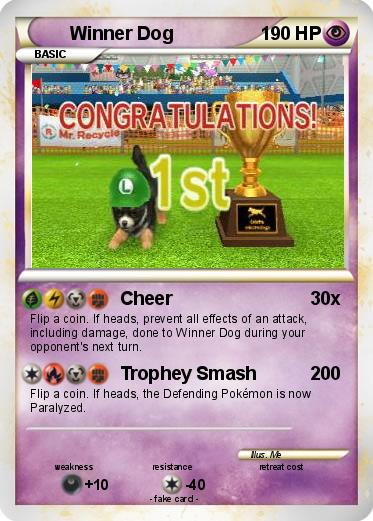 Pokemon Winner Dog