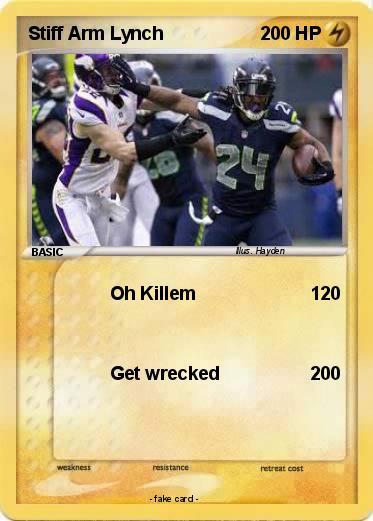 Pokemon Stiff Arm Lynch