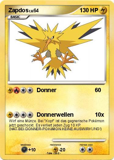 Pokemon Zapdos