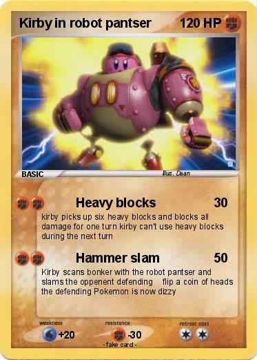 Pokemon Kirby in robot pantser