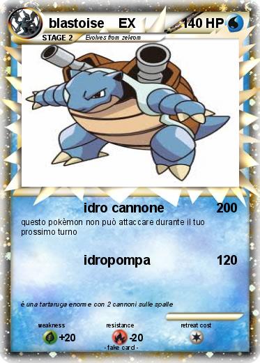 Pokemon blastoise    EX