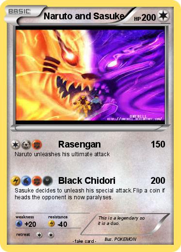 Pokemon Naruto and Sasuke