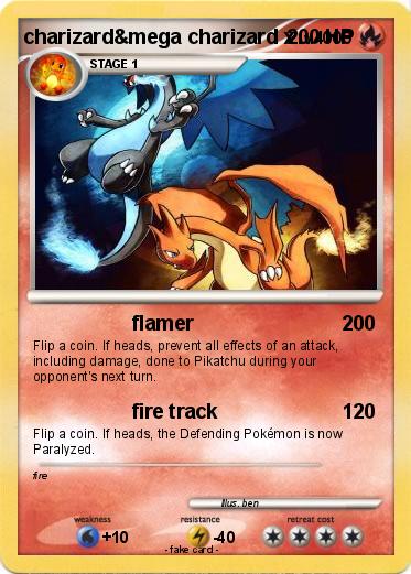 Pokemon charizard&mega charizard x