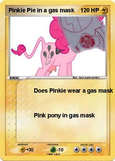 Pokemon Pinkie Pie in a gas mask