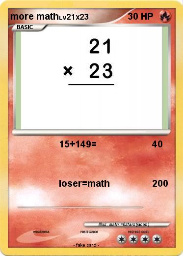 Pokemon more math