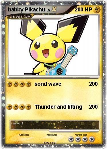 Pokemon babby Pikachu