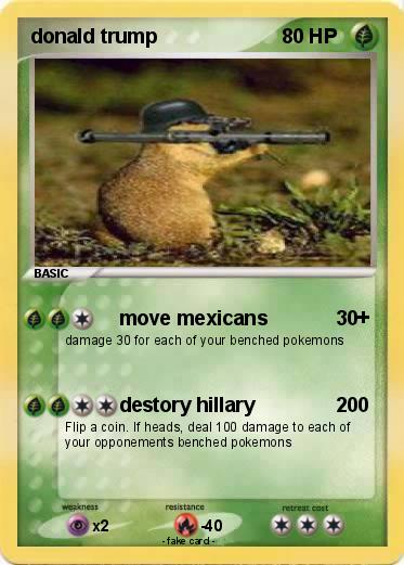 Pokemon donald trump