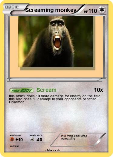 Pokemon Screaming monkey