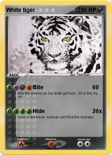 Pokemon White tiger
