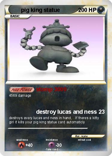 Pokemon pig king statue