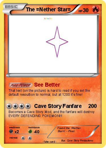 Pokemon The =Nether Star=