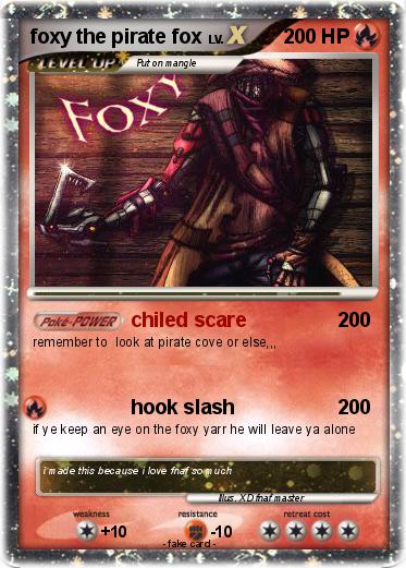 Pokemon foxy the pirate fox