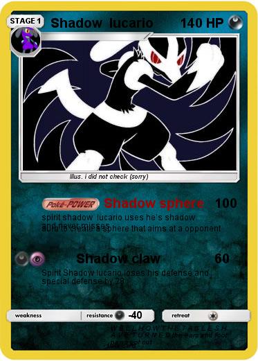 Pokemon Shadow  lucario