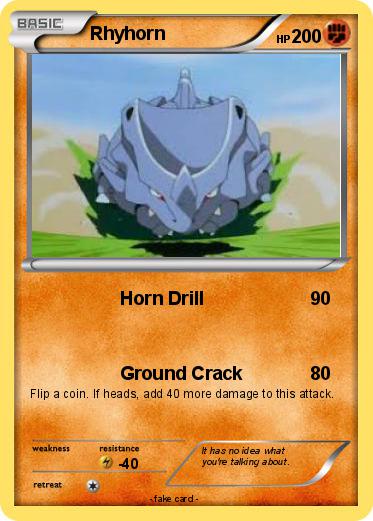 Pokemon Rhyhorn