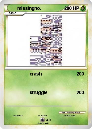 Pokemon missingno.
