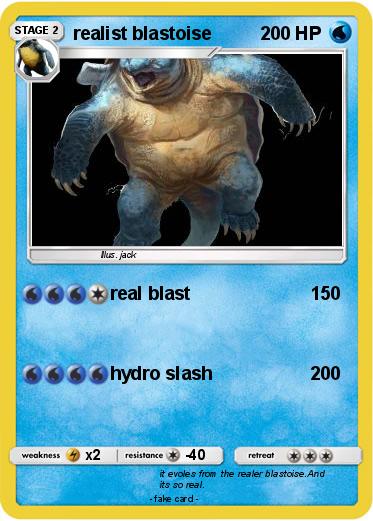 Pokemon realist blastoise