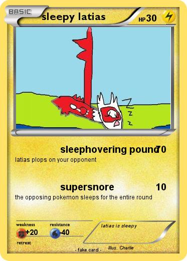 Pokemon sleepy latias