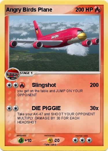 Pokemon Angry Birds Plane