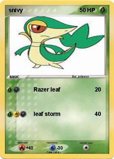 Pokemon snivy