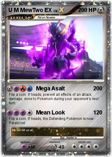 Pokemon U M MewTwo EX