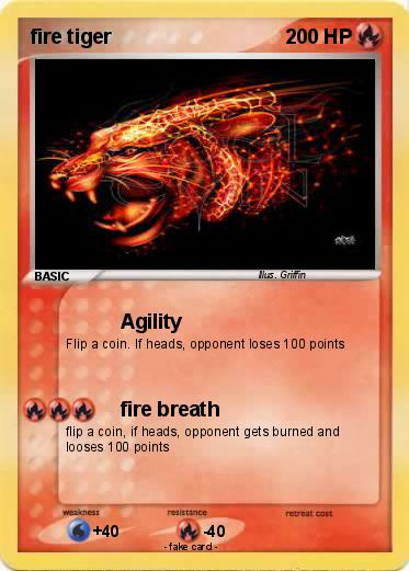 Pokemon fire tiger