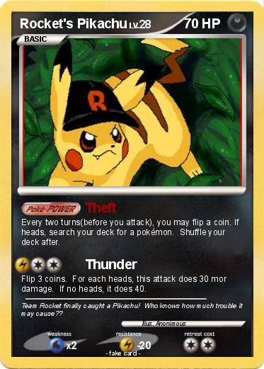 Pokemon Rocket's Pikachu