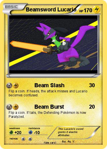 Pokemon Beamsword Lucario