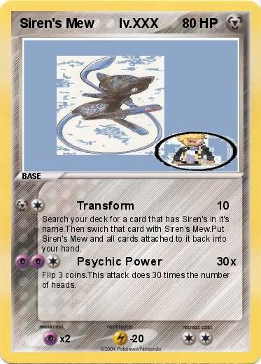 Pokemon Siren's Mew       lv.XXX