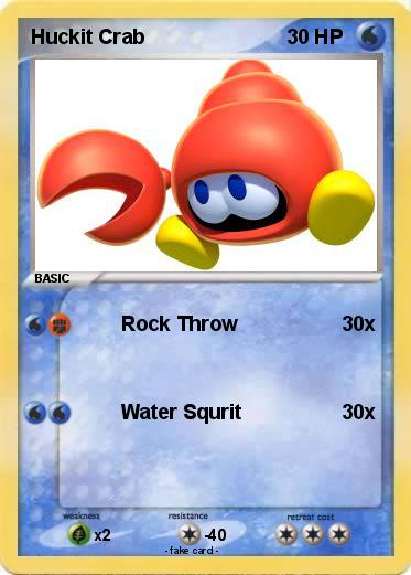 Pokemon Huckit Crab