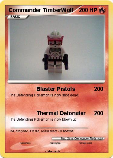 Pokemon Commander TimberWolf