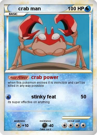 Pokemon crab man