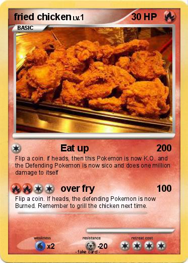 Pokemon fried chicken