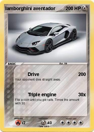 Pokemon lamborghini aventador